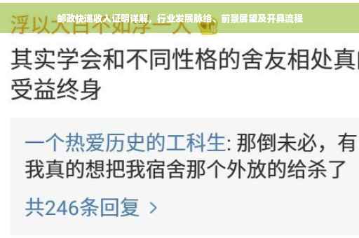 邮政快递收入证明详解，行业发展脉络、前景展望及开具流程