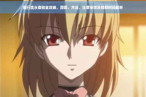银行流水查验全攻略，原因、方法、注意事项及提额时间解析
