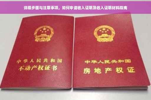 详细步骤与注意事项，如何申请收入证明及收入证明材料指南