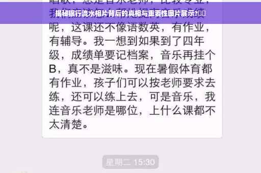 揭秘银行流水相片背后的真相与重要性图片展示?⚡️