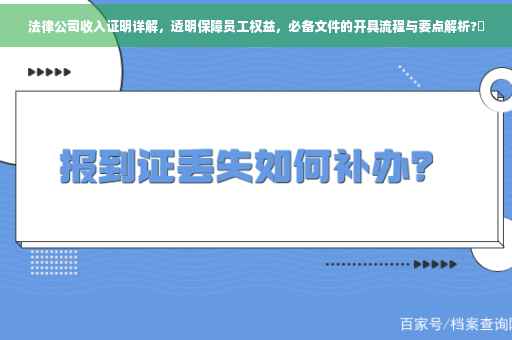法律公司收入证明详解，透明保障员工权益，必备文件的开具流程与要点解析?✨