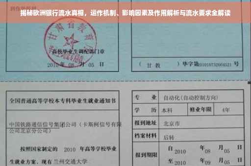 揭秘欧洲银行流水真相，运作机制、影响因素及作用解析与流水要求全解读