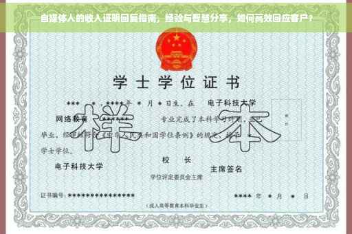 自媒体人的收入证明回复指南，经验与智慧分享，如何高效回应客户？