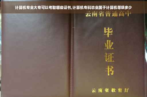 计算机专业大专可以考取哪些证书,计算机专科毕业属于计算机等级多少