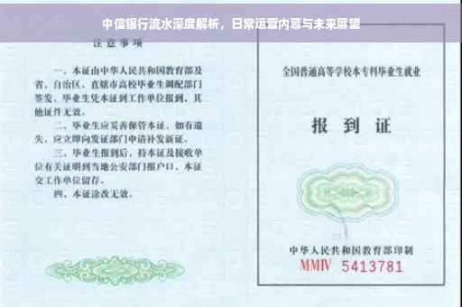 中信银行流水深度解析，日常运营内幕与未来展望