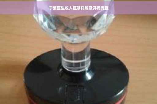 宁波医生收入证明详解及开具流程
