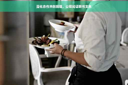 深化合作共创辉煌，公司间证明书文本
