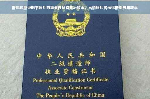 肝癌诊断证明书照片的重要性及其背后故事，高清照片揭示诊断细节与故事