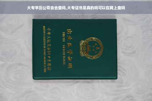 大专学历公司会去查吗,大专证书是真的吗可以在网上查吗
