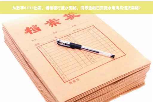 从数字0133出发，揭秘银行流水奥秘，洞悉金融日常流水走向与借贷真相?