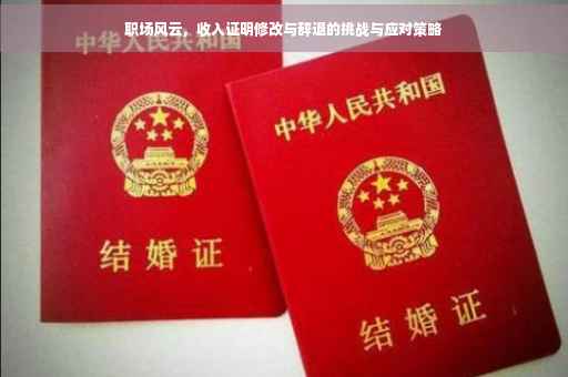 职场风云，收入证明修改与辞退的挑战与应对策略
