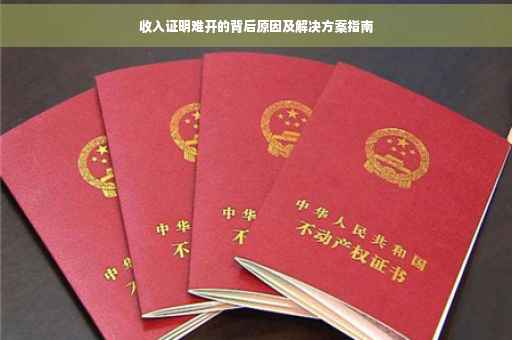 收入证明难开的背后原因及解决方案指南