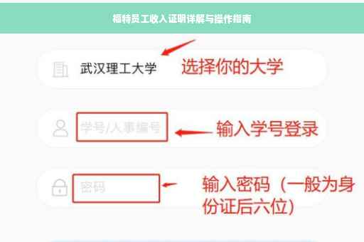 福特员工收入证明详解与操作指南