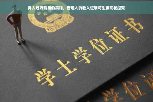 月入过万背后的真相，普通人的收入证明与生存现状探究