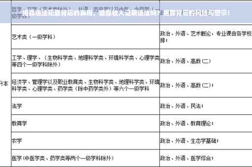 揭露违法犯罪背后的真相，做假收入证明违法吗？揭露背后的风险与警示！