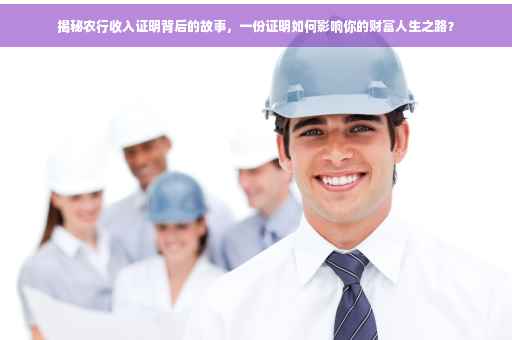 揭秘农行收入证明背后的故事，一份证明如何影响你的财富人生之路？