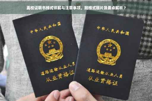 离校证明书格式详解与注意事项，附格式图片及要点解析 ?