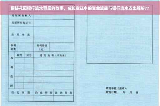 揭秘花园银行流水背后的故事，成长变迁中的资金流转与银行流水支出解析??