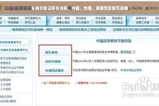 车祸诊断证明书详解，内容、作用、重要性及撰写指南
