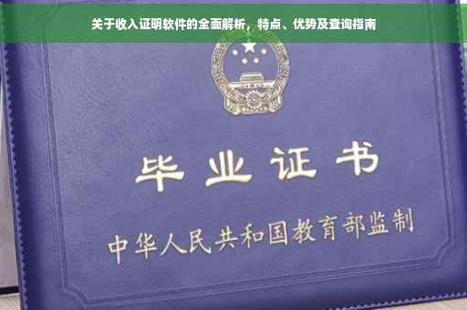关于收入证明软件的全面解析，特点、优势及查询指南