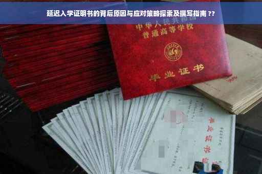 延迟入学证明书的背后原因与应对策略探索及撰写指南 ??