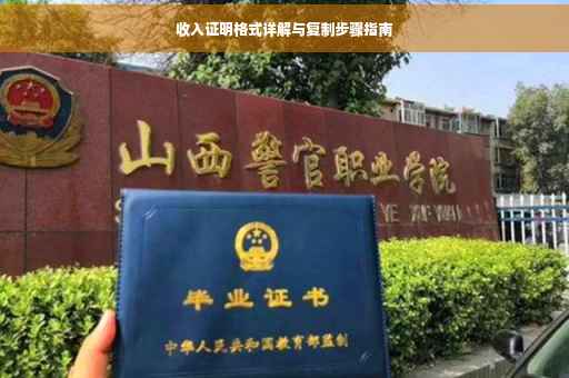 收入证明格式详解与复制步骤指南