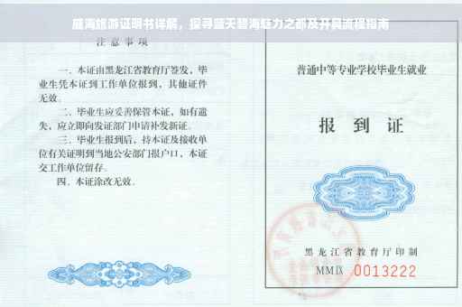 威海旅游证明书详解，探寻蓝天碧海魅力之都及开具流程指南