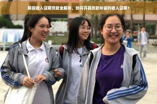 税前收入证明贷款全解析，如何开具贷款所需的收入证明？