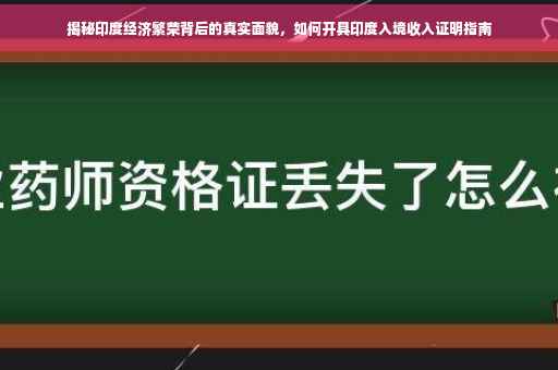 揭秘印度经济繁荣背后的真实面貌，如何开具印度入境收入证明指南