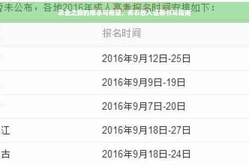 农业之路的艰辛与希望，务农收入证明书写指南