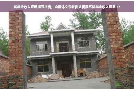 奖学金收入证明撰写指南，自媒体文章教你如何撰写奖学金收入证明 ??