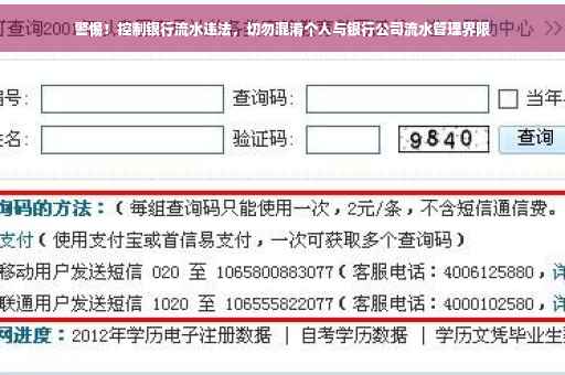 警惕！控制银行流水违法，切勿混淆个人与银行公司流水管理界限