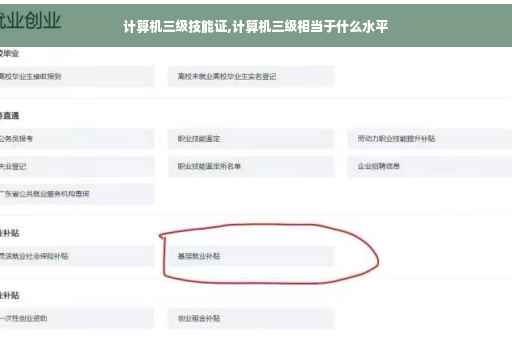 计算机三级技能证,计算机三级相当于什么水平