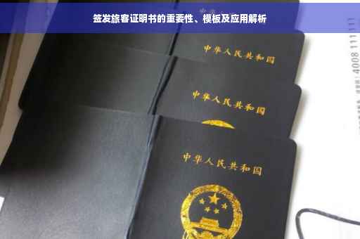 签发旅客证明书的重要性、模板及应用解析