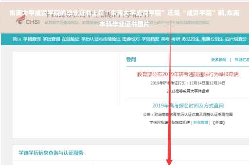 东南大学成贤学院的毕业证书上是“东南大学成贤学院”还是“成贤学院”啊,东南本科毕业证书图片
