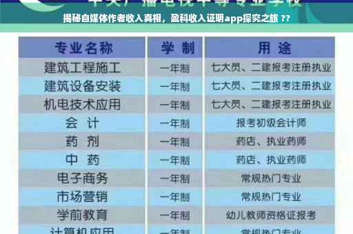 揭秘自媒体作者收入真相，盈科收入证明app探究之旅 ??