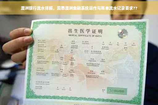 澳洲银行流水详解，洞悉澳洲金融系统运作与账单流水记录要求??