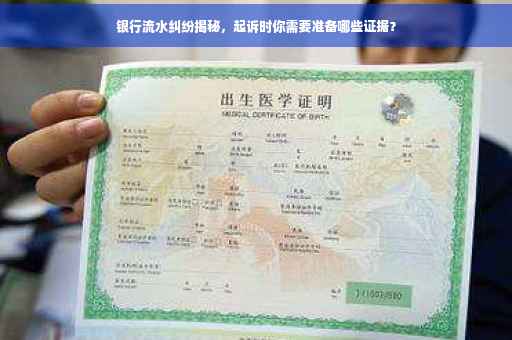银行流水纠纷揭秘，起诉时你需要准备哪些证据？