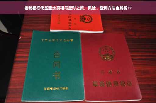 揭秘银行代签流水真相与应对之策，风险、查询方法全解析??