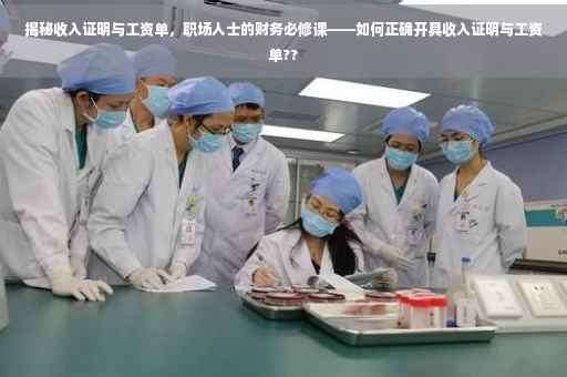 揭秘收入证明与工资单，职场人士的财务必修课——如何正确开具收入证明与工资单??