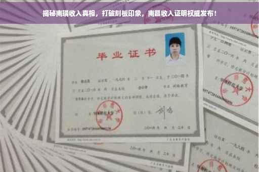 揭秘南瑞收入真相，打破刻板印象，南昌收入证明权威发布！