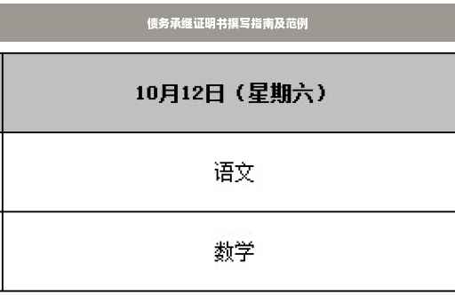 债务承继证明书撰写指南及范例