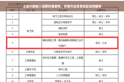 工会大病收入证明的重要性、开具方法及其实际应用解析