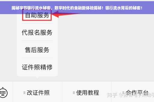 揭秘字节银行流水秘密，数字时代的金融新体验揭秘！银行流水背后的秘密！