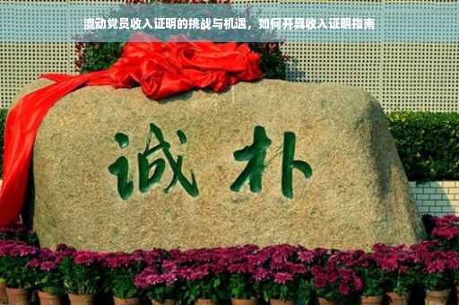 流动党员收入证明的挑战与机遇，如何开具收入证明指南