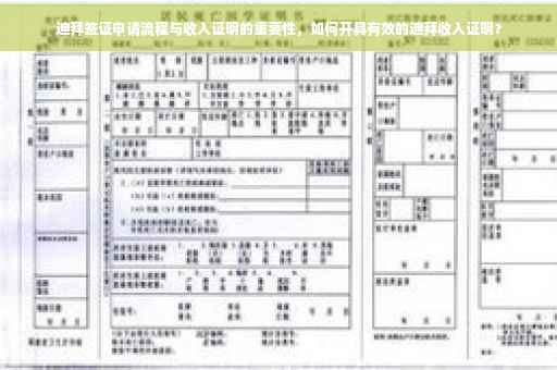 迪拜签证申请流程与收入证明的重要性，如何开具有效的迪拜收入证明？