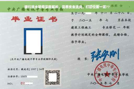 银行流水明细深度解析，洞悉资金流向，打印位置一览??