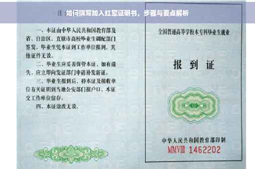 如何撰写加入红军证明书，步骤与要点解析