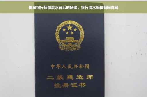 揭秘银行短信流水背后的秘密，银行流水短信截图详解