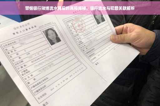 警惕银行赌博流水背后的真相揭秘，银行流水与犯罪关联解析